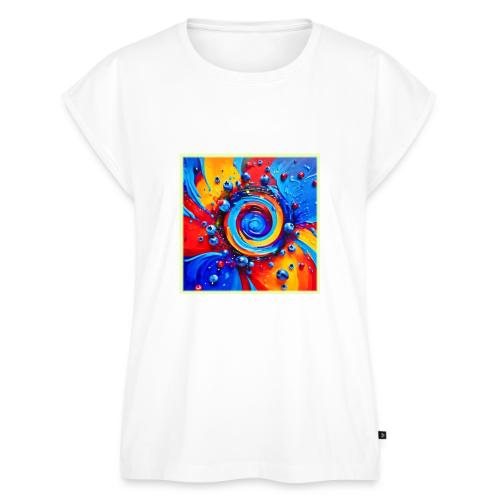 Vibrant Berry Vortex - Women's Premium Roll Up Sleeve T-Shirt