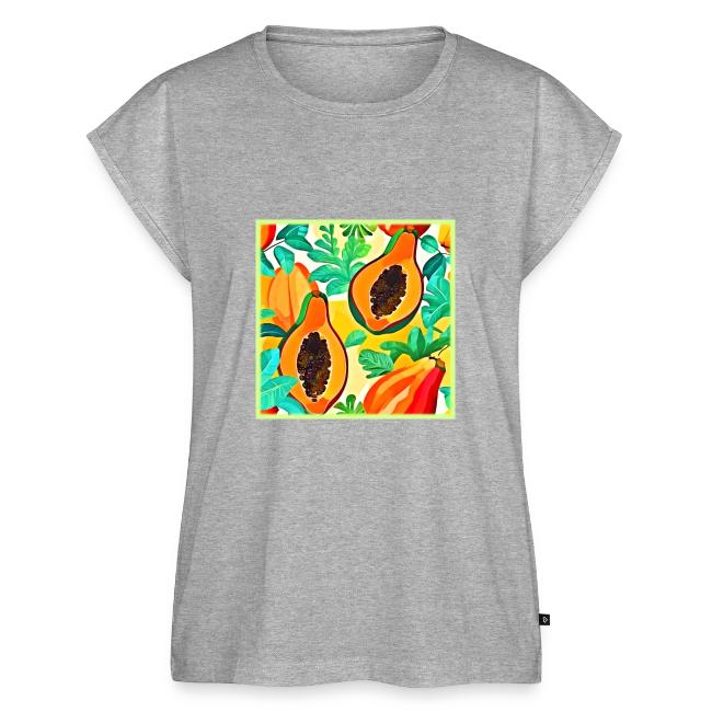 Tropical Papaya Pop Art
