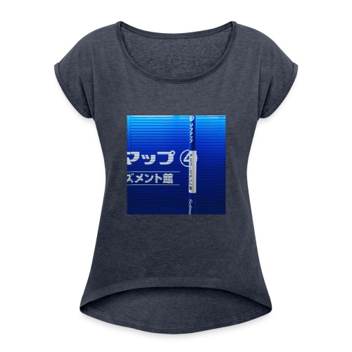 Blue Wave - Women's Roll Cuff T-Shirt