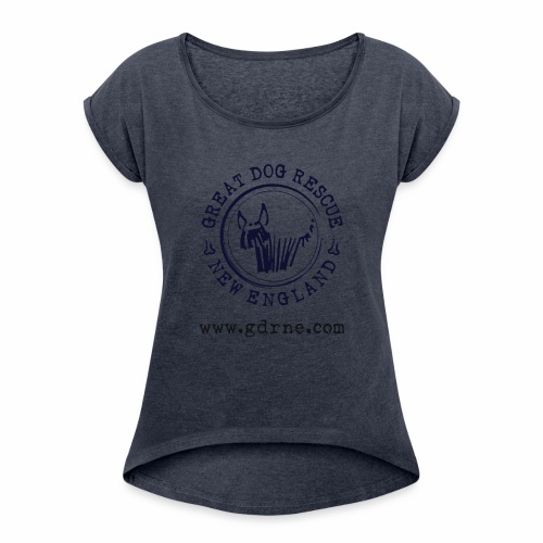 GDRNE Logo - Women's Roll Cuff T-Shirt