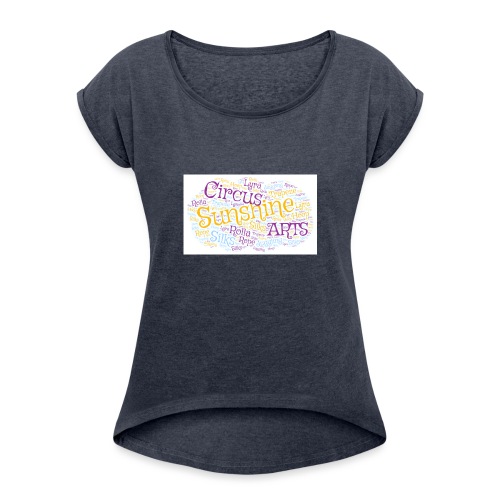 SCA Word Art - Women's Roll Cuff T-Shirt