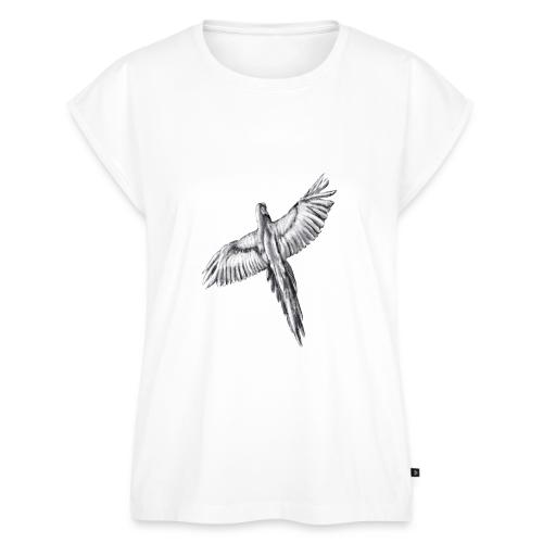 Flying parrot - Women's Premium Roll Up Sleeve T-Shirt
