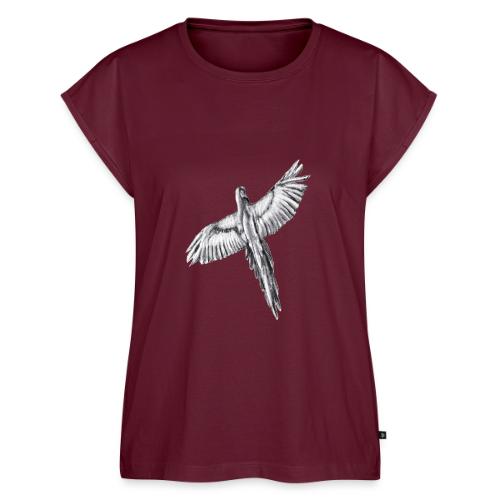 Flying parrot - Women's Premium Roll Up Sleeve T-Shirt