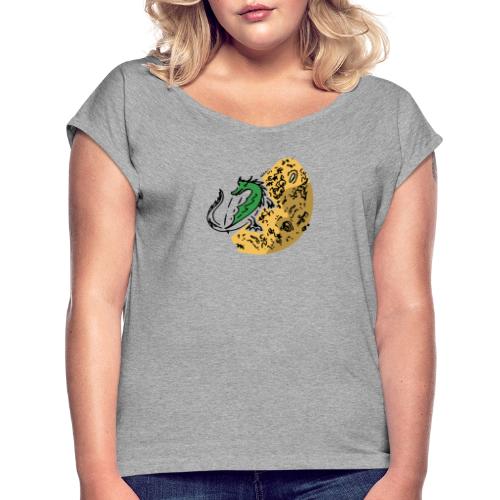 Dragon Gold Keeper - Women's Roll Cuff T-Shirt
