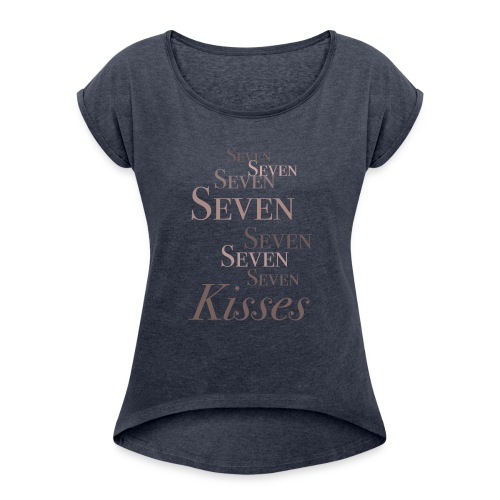 Seven Kisses Giselle Renarde Official Merch - Women's Roll Cuff T-Shirt