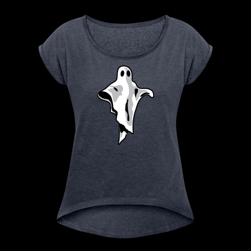 ghostware ghost - Women's Roll Cuff T-Shirt