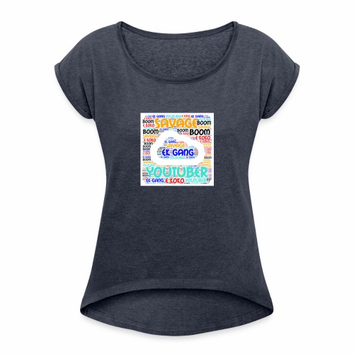 WORD MIX - Women's Roll Cuff T-Shirt
