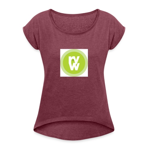 Recover Your Warrior Merch! Walk the talk! - Women's Roll Cuff T-Shirt