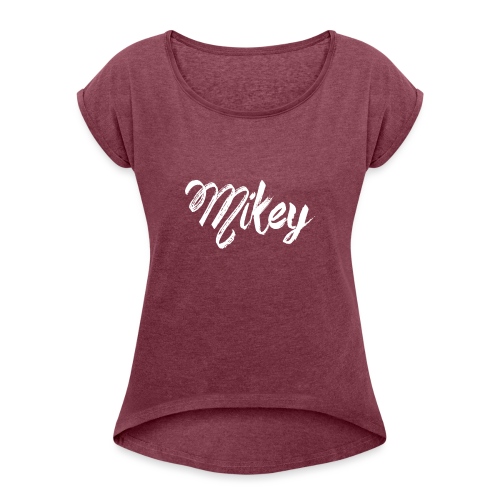 MikeyPlayz Classic - Women's Roll Cuff T-Shirt