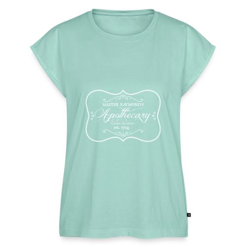 MASTER RAYMOND APOTHECARY WHITE png - Women's Premium Roll Up Sleeve T-Shirt