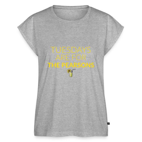 TUESDAYS ARE FOR THE PEAR - Women's Premium Roll Up Sleeve T-Shirt