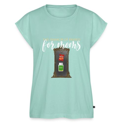 The Mirror Of Erised For Moms - Women's Premium Roll Up Sleeve T-Shirt