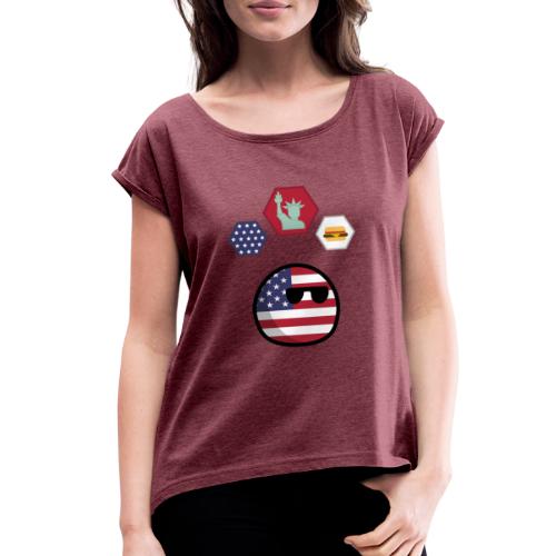 Best of USA - Women's Roll Cuff T-Shirt