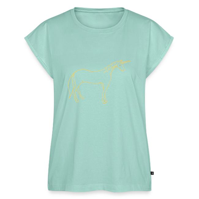 unicorn gold outline