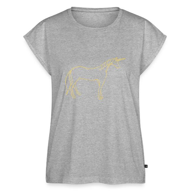 unicorn gold outline