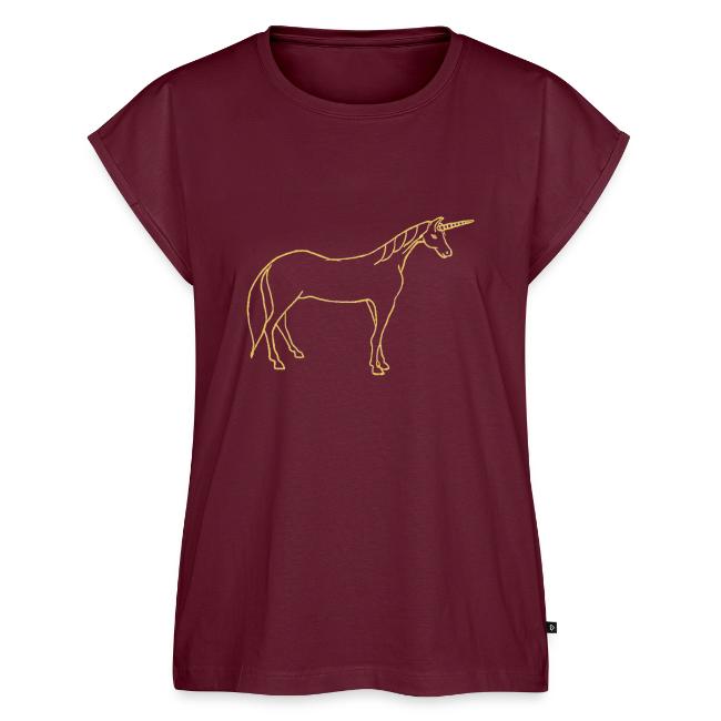 unicorn gold outline