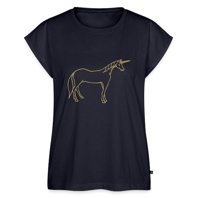 unicorn gold outline