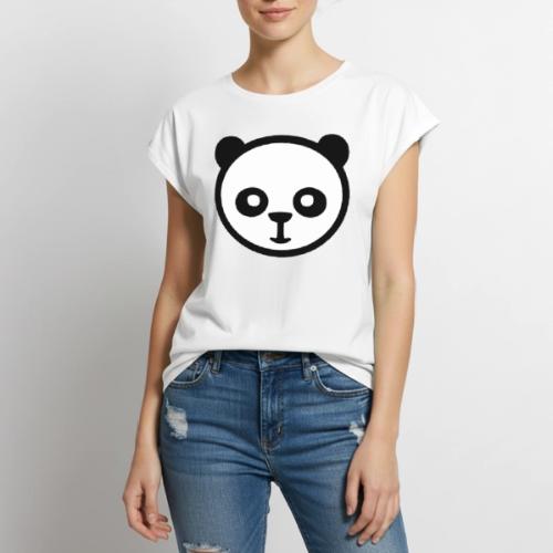 Panda bear, Big panda, Giant panda, Bamboo bear - Women's Premium Roll Up Sleeve T-Shirt