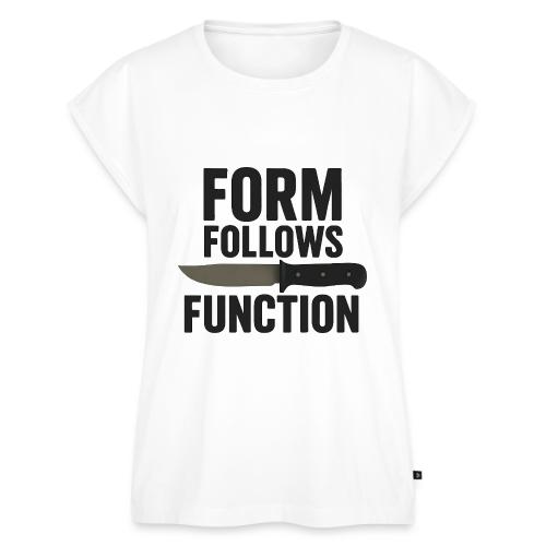 Form Follows Function for Knife Lovers - Women's Premium Roll Up Sleeve T-Shirt