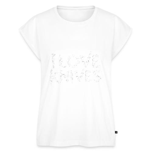 I Love Knives Sharp Blade Typography - Women's Premium Roll Up Sleeve T-Shirt