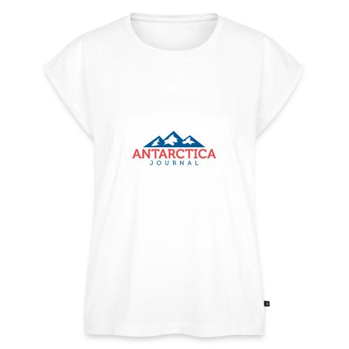 Antarctica Journal Logo - Women's Premium Roll Up Sleeve T-Shirt