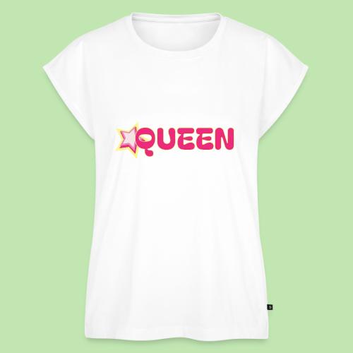 queen high resolution logo transparent 1 - Women's Premium Roll Up Sleeve T-Shirt