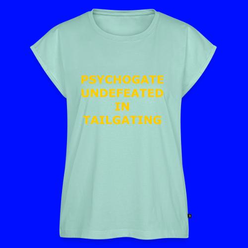 Undefeated In Tailgating - Women's Premium Roll Up Sleeve T-Shirt