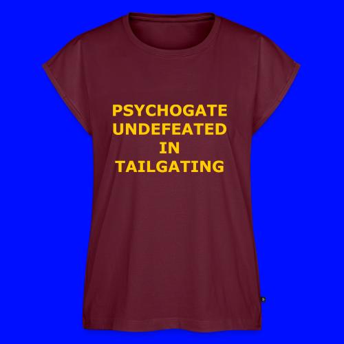 Undefeated In Tailgating - Women's Premium Roll Up Sleeve T-Shirt