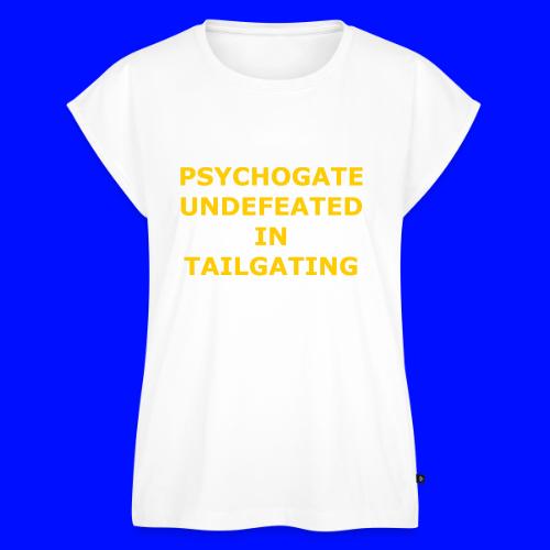 Undefeated In Tailgating - Women's Premium Roll Up Sleeve T-Shirt
