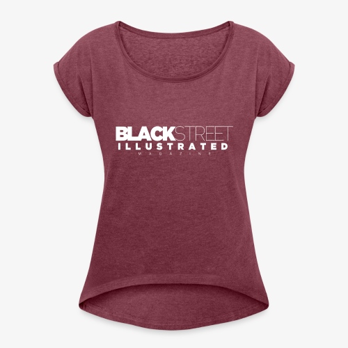 BlackStreet Illustrated Magazine - T-shirt Femme à manches retournées
