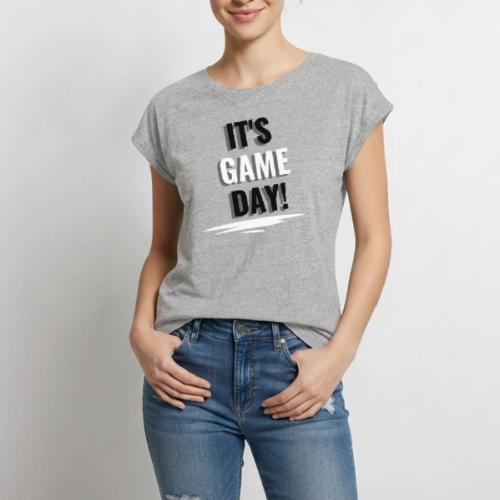 It's Game Day - Women's Premium Roll Up Sleeve T-Shirt