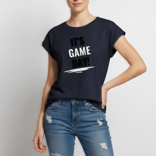 It's Game Day - Women's Premium Roll Up Sleeve T-Shirt