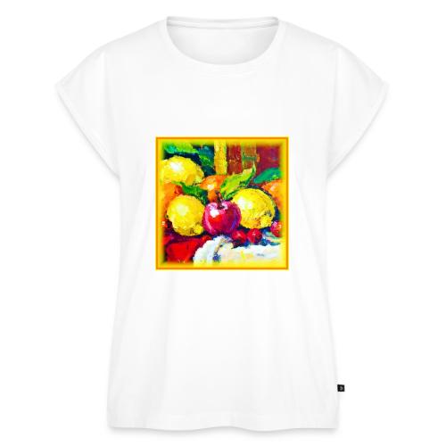 Tropical Fruits Pianting. Buy Now - Women's Premium Roll Up Sleeve T-Shirt