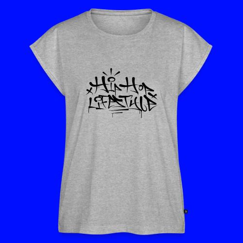 Hip Hop Lifestyle Graffiti Tag - Women's Premium Roll Up Sleeve T-Shirt