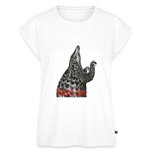 Save pangolins - Women's Premium Roll Up Sleeve T-Shirt