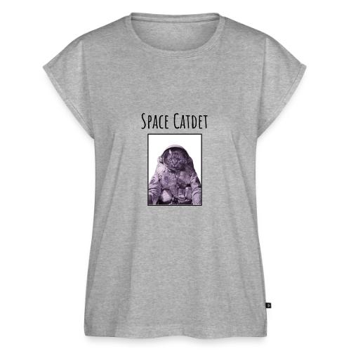 Space Catdet - Women's Premium Roll Up Sleeve T-Shirt