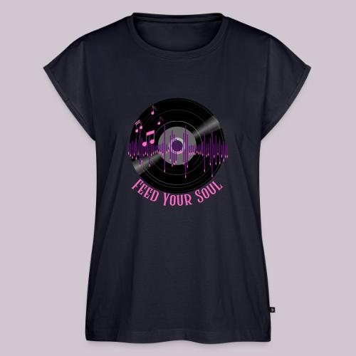 Feed Your Soul - Women's Premium Roll Up Sleeve T-Shirt