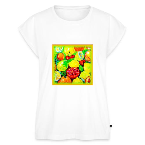 fruity Painting - Women's Premium Roll Up Sleeve T-Shirt
