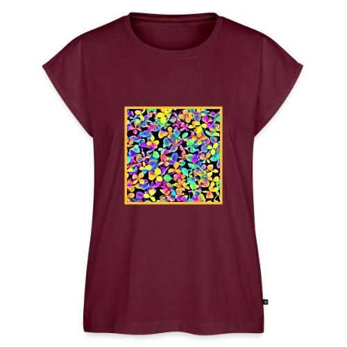 Stylish Foliage Leafy Elegance - Women's Premium Roll Up Sleeve T-Shirt