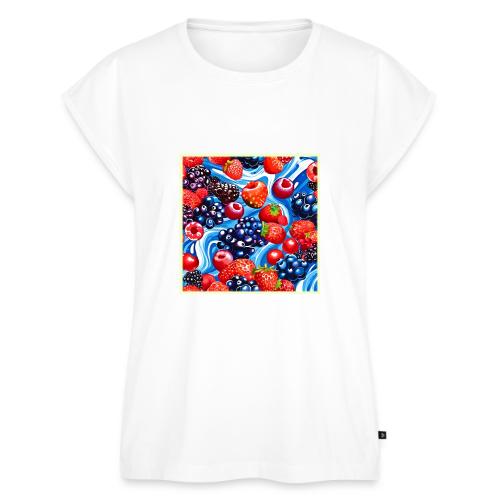 Berrylicious Blue Dream - Women's Premium Roll Up Sleeve T-Shirt