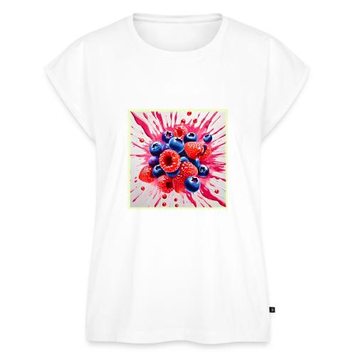 Summer Berry Sensation - Women's Premium Roll Up Sleeve T-Shirt