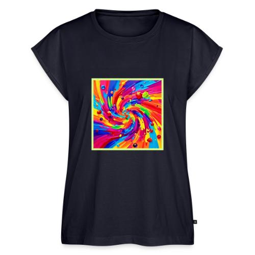 Colorful Fruit Vortex - Women's Premium Roll Up Sleeve T-Shirt