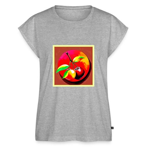 Vibrant Cherry Duo - Women's Premium Roll Up Sleeve T-Shirt