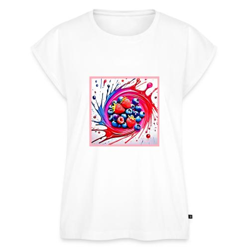 Berry Splash: Color Burst - Women's Premium Roll Up Sleeve T-Shirt