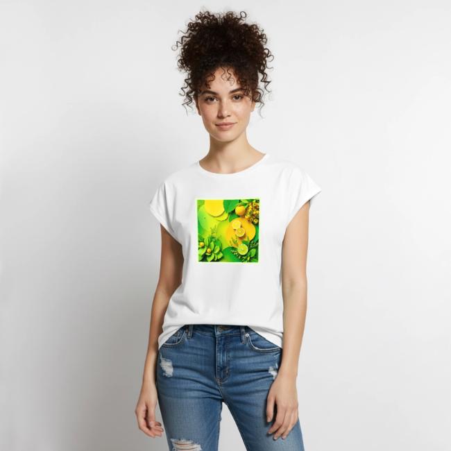 Abstract Lemon Lime Nature Art
