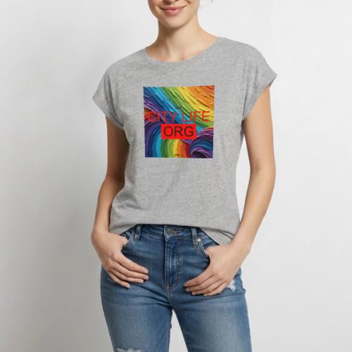 CIty Life Org Vol. 1 - Women's Premium Roll Up Sleeve T-Shirt