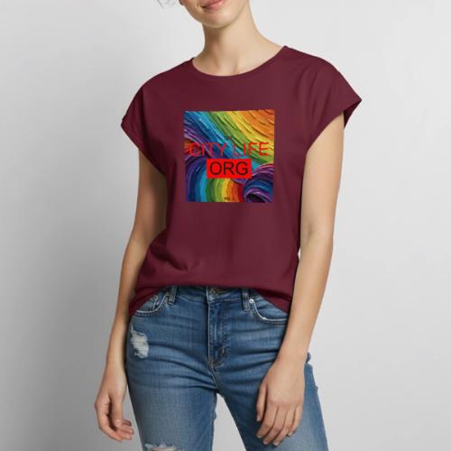 CIty Life Org Vol. 1 - Women's Premium Roll Up Sleeve T-Shirt