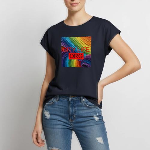 CIty Life Org Vol. 1 - Women's Premium Roll Up Sleeve T-Shirt
