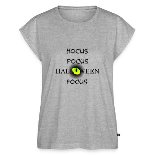 Hocus Pocus Halloween Focus Word Art - Women's Premium Roll Up Sleeve T-Shirt