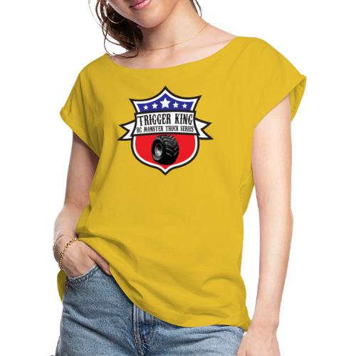 Trigger King - 2023 Logo - Women's Roll Cuff T-Shirt